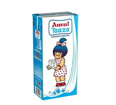 Amul Taaza Homogenised Toned Milk
